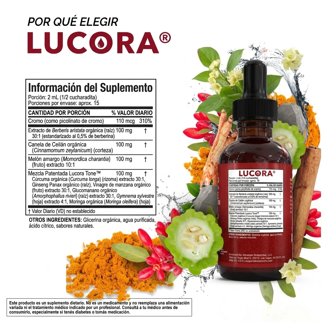 Lucora™ | Bienestar Natural para tu Glucosa, Energía y Apetito